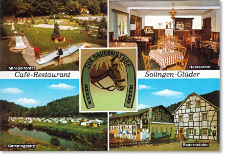Postkarte: Cafe-Restaurant - Zur Bauernstube - Solingen-Glder