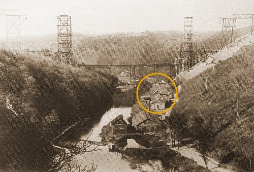 Foto: Bau der Kaiser-Wilhelm-Brcke