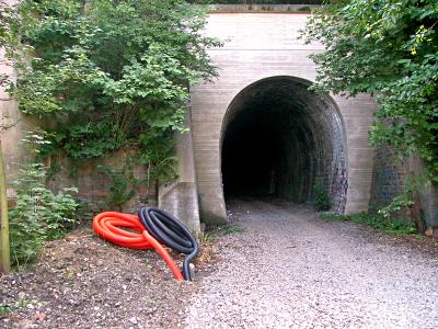 Foto: stlicher Tunnelmund des Schlagbaum-Tunnels