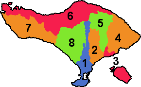 Verwaltungsbezirke - Kabupaten