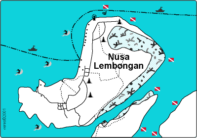 Karte: Lembongan