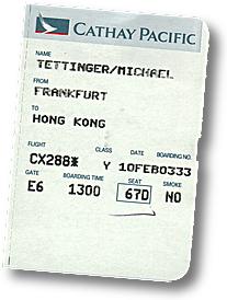 Boarding-Pass: Einstieg