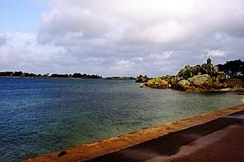 Blick auf die Bucht von Port Blanc