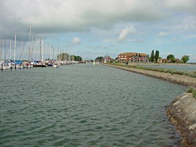 Hafenmole, Blick auf den Orth