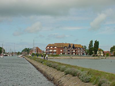 Hafenmole, Blick auf den Orth