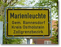 Straenschild: Marienleuchte