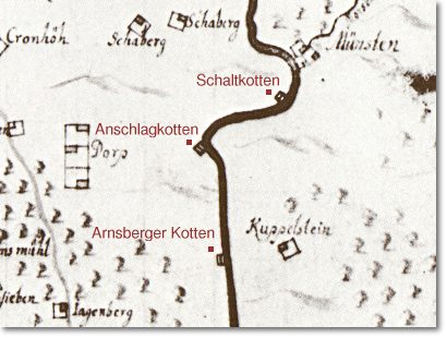 Kartenausschnitt, Ploennies 1715