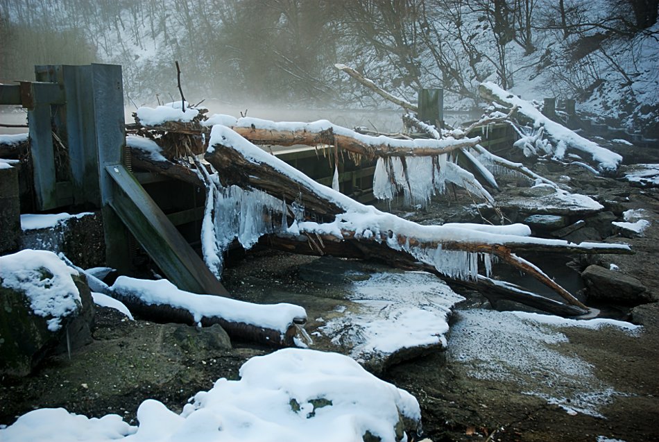 Foto: das Wehr am Auer Kotten