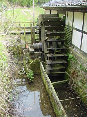 Balkhauser Kotten, Obergraben und Wasserrad