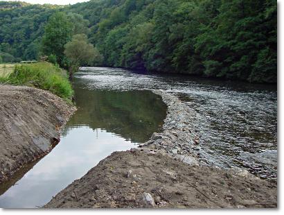 Foto: Obergraben + "Wehr", 1. September 2002