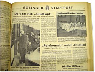 Rheinische Post, Ausgabe vom 16. April 1962
