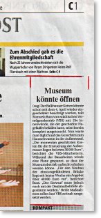 Zeitungsausschnitt - SM - 31. Mai 2005