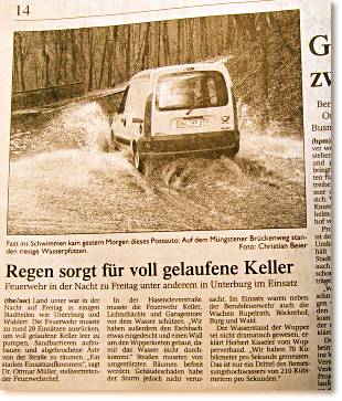 Solinger Tageblatt, 22. Januar 2005