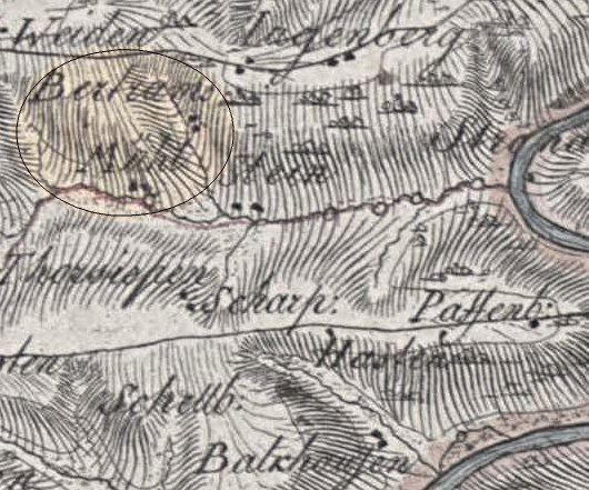 Karte von Wiebeking 1789/90