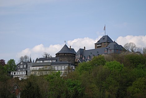 SW-Ansicht von Schloss Burg