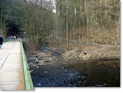 Foto: Mndung des Betramsmhler Baches in die Wupper