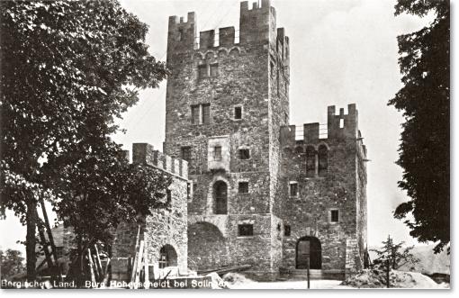 Postkarte: Burg Hohenscheid bei Solingen