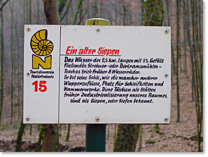 Foto: Schild - Ein alter Siepen