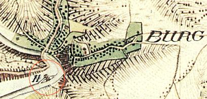 Karte aus dem Jahr 1824