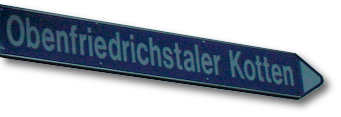 Strassenschild Obenfriedrichstaler Kotten