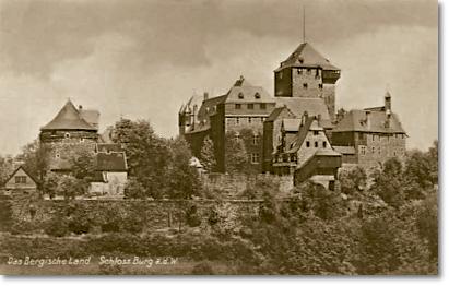 Schloss Burg, Ansichtskarte aus dem Jahre ????