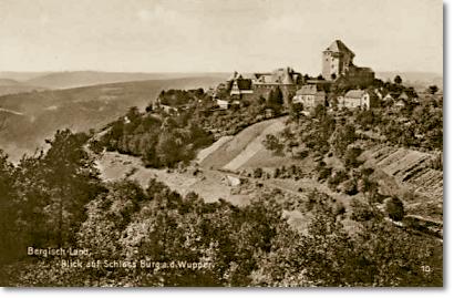 Schloss Burg, Ansichtskarte aus dem Jahre ????