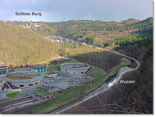 Foto: Blick auf Burg an der Wupper