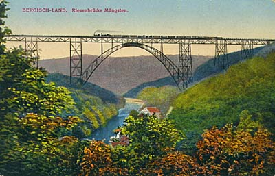 Postkarte - Müngstener Brücke, Datum??