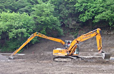 Bagger im Brckenpark