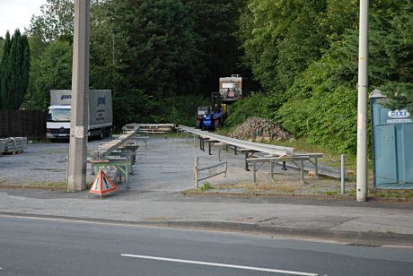 Foto: Brckenbauplatz an der Wuppertaler Strae