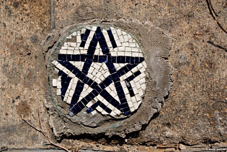 Foto: Mosaik, das ein Pentagramm ergibt