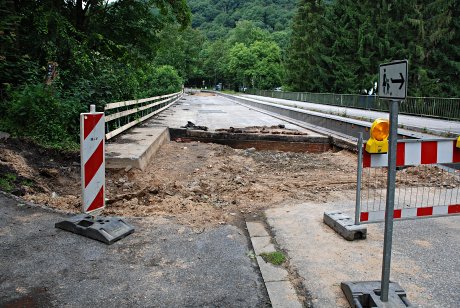 Foto: Brckenbaustelle in Glder