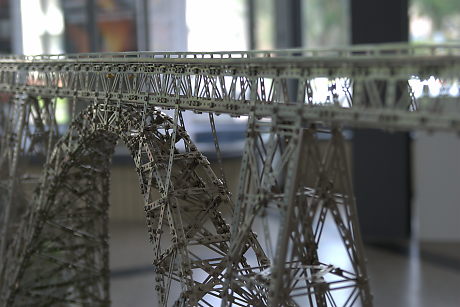 Foto: Modell der Müngstener Brücke