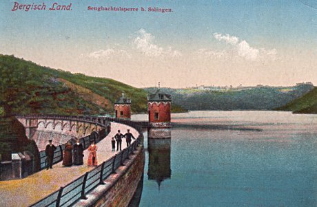 Foto: Postkarte - Motiv: Sengbachtalsperre bei Solingen