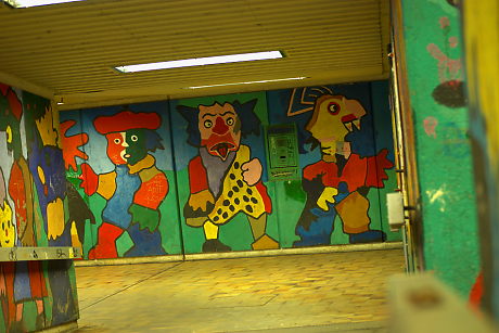 Foto: Kunst im Tunnel am Rathausneubau