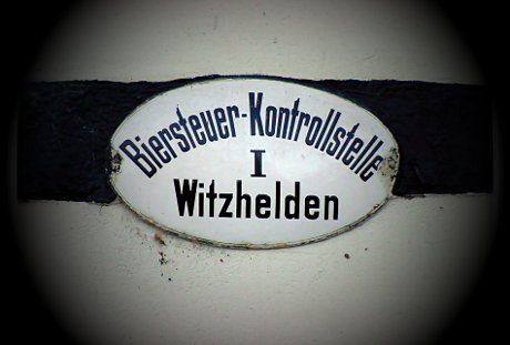 Foto: Emailschild Biersteuer-Kontrollstelle