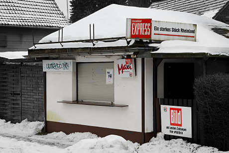 Foto: geschlossener Kiosk