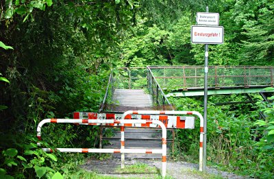 Wupperbrcke Papiermhle (Soterweg) gesperrt