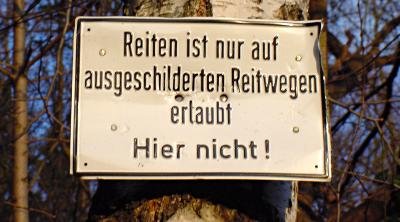 Foto: Hinweisschild