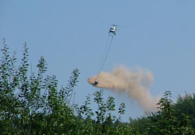 Foto: Kalkung mit Hubschrauber