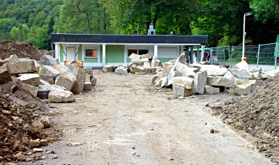 Das ehemalige Restaurant unter der Mngstener Brcke