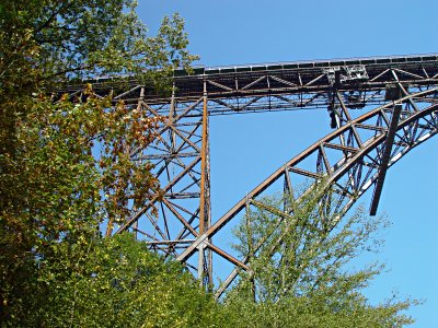 Mngstener Brcke im Herbst zwischen Remscheid und Solingen