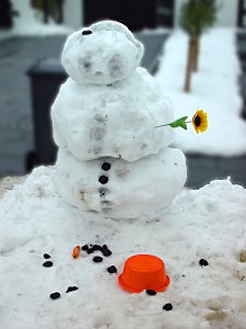 Schneemann in Solingen-Hsten