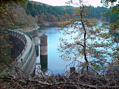 Sengbachtalsperre,  1. November 2005