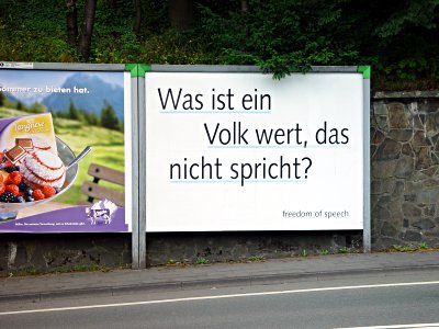 Was ist ein Volk wert, das nicht spricht