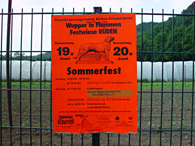 Foto: Plakat - Wupper in Flammen