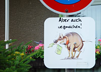 Aber auch wegmachen!