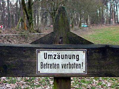 Foto: Hinweis-Schild